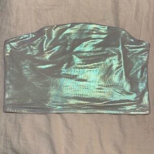 Wild Fable Iridescent Metallic Tube Top, XXL